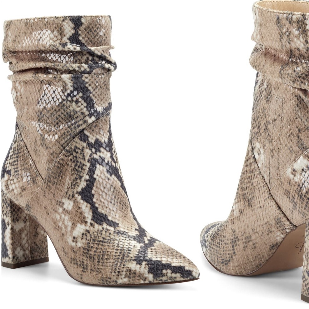 Jessica Simpson Snakeskin Bootie